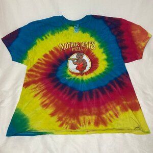 Vintage Mother Bear's Bloomington Indiana IU Real Tie Dye Shirt Size 2XL